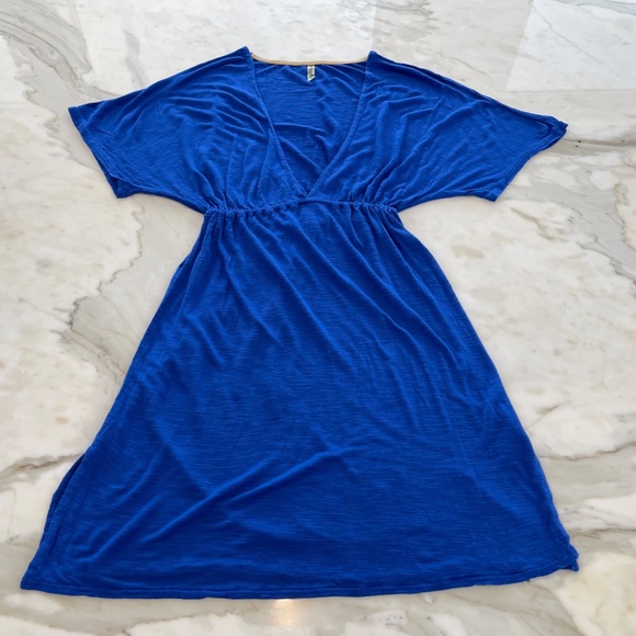 VITAMIN A BLUE BEACH COVER-UP DRESS SIZE SMALL NWOTS! - Picture 9 of 16